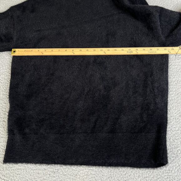 Gymshark x Whitney Simmons Sweater Womens M Black Oversized Eyelash Knit Fuzzy - Picture 8 of 10